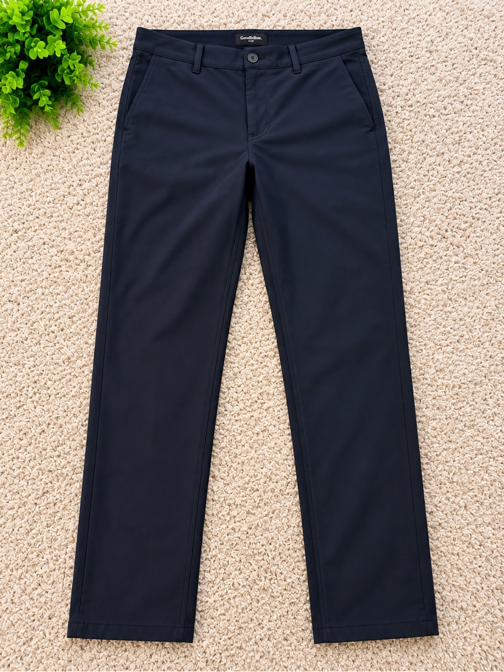 all in motion Men's Navy Straight Chinos